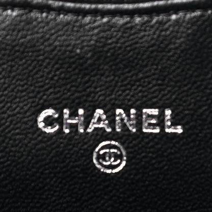 Chanel Lambskin Quilted Mini Chain Belt Bag Black 8 of 13