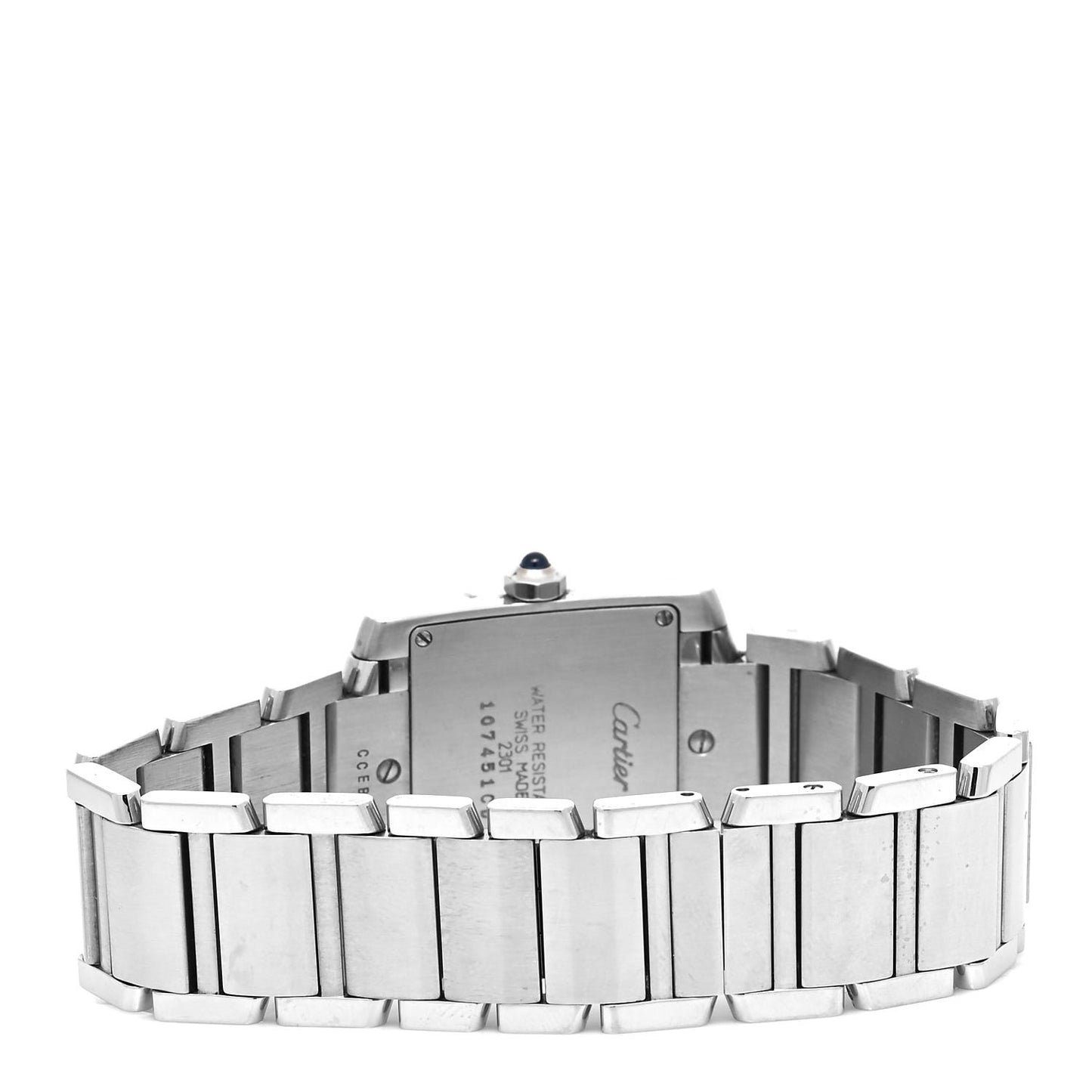 Stainless Steel 25mm Tank Francaise Quartz Watch