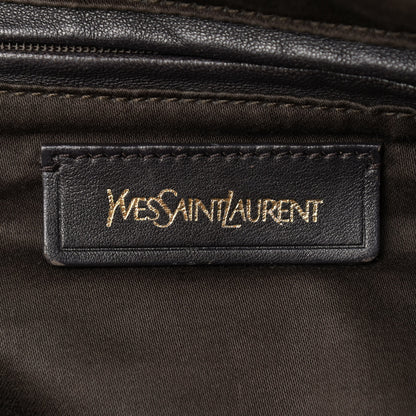 Saint Laurent Textured Patent Medium Easy Sac Dark Red 6 of 23