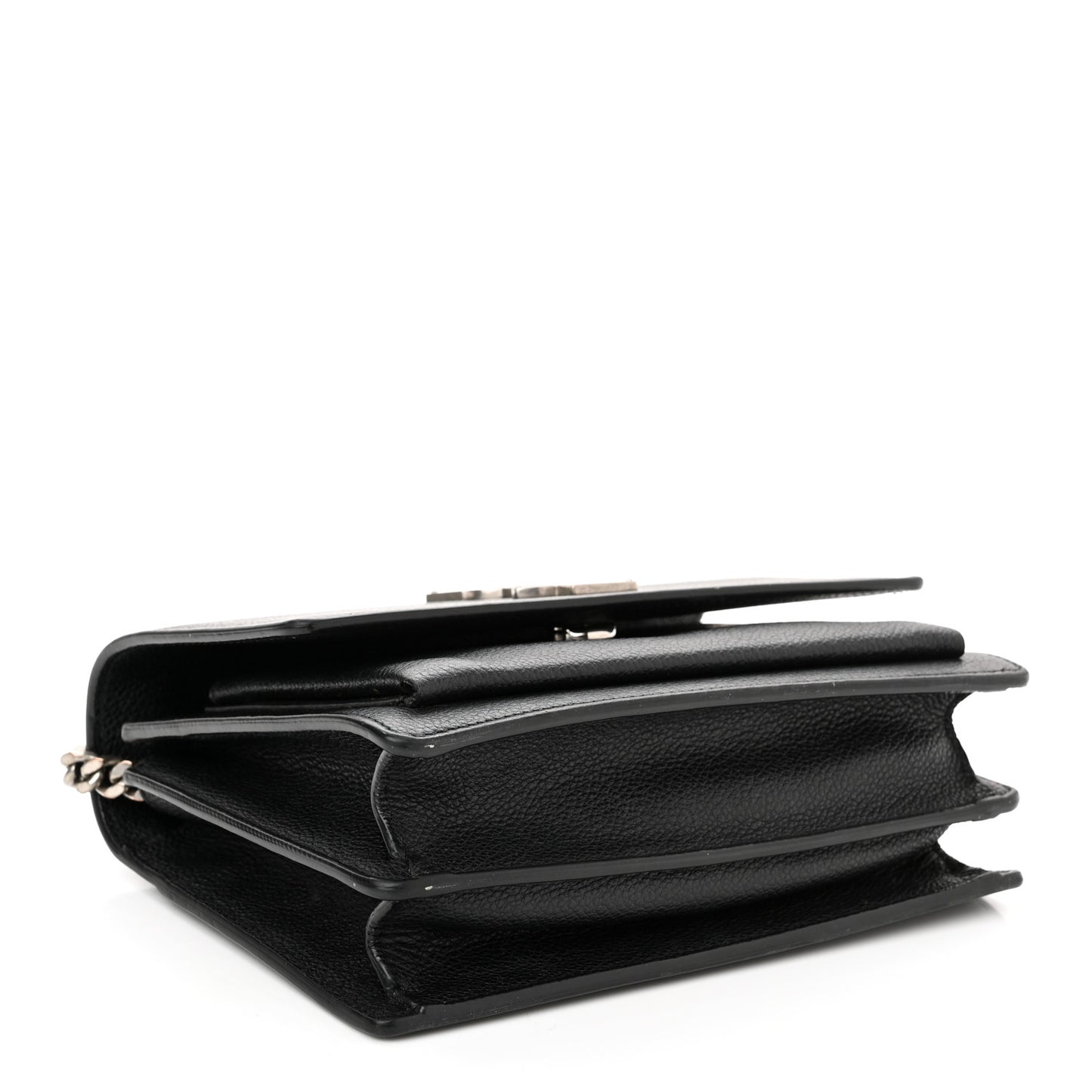 Grained Calfskin Small Monogram Sunset Black