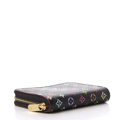 Louis Vuitton Monogram Multicolor Zippy Coin Purse Black Grenade 4 of 9