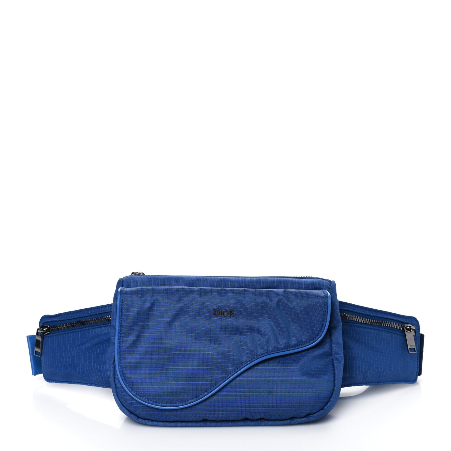 Nylon Saddle Belt Bag Blue