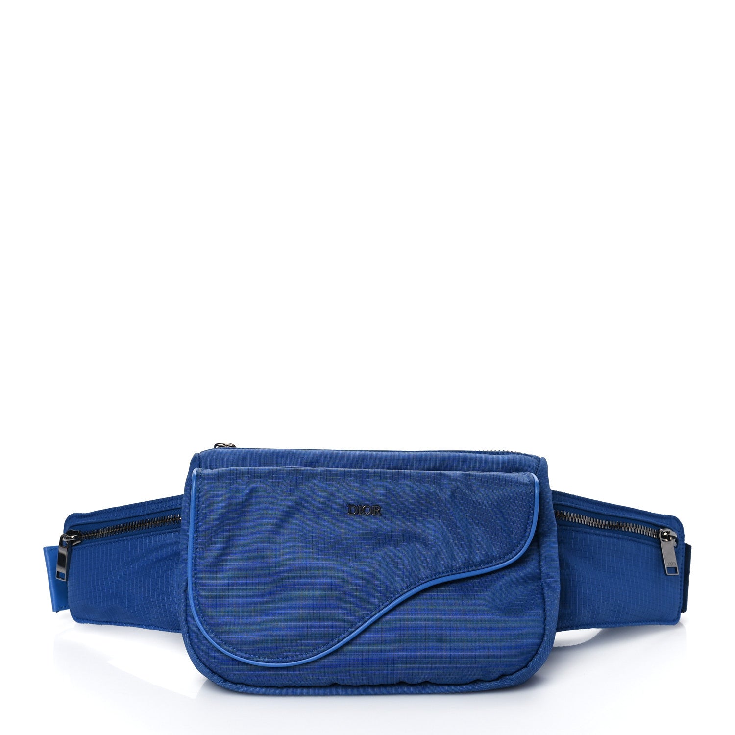 Christian Dior Nylon Saddle Belt Bag Blue 1 of 11