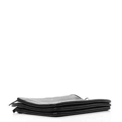 Celine Lambskin Large Trio Crossbody Bag Black 4 of 16