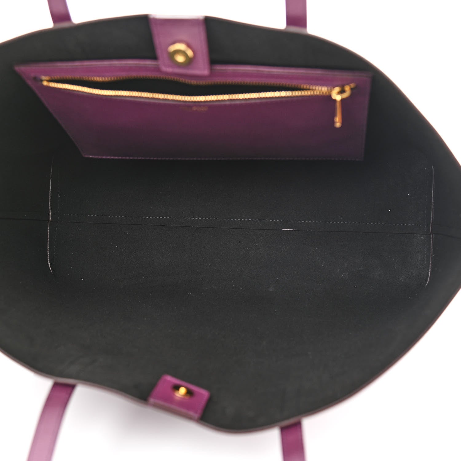 Tom Ford Grained Calfskin Small T Tote Bordeaux 5 of 13