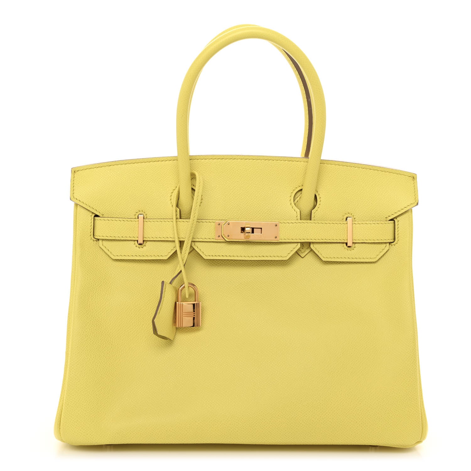 Hermes Epsom Birkin 30 Lime 1 of 12
