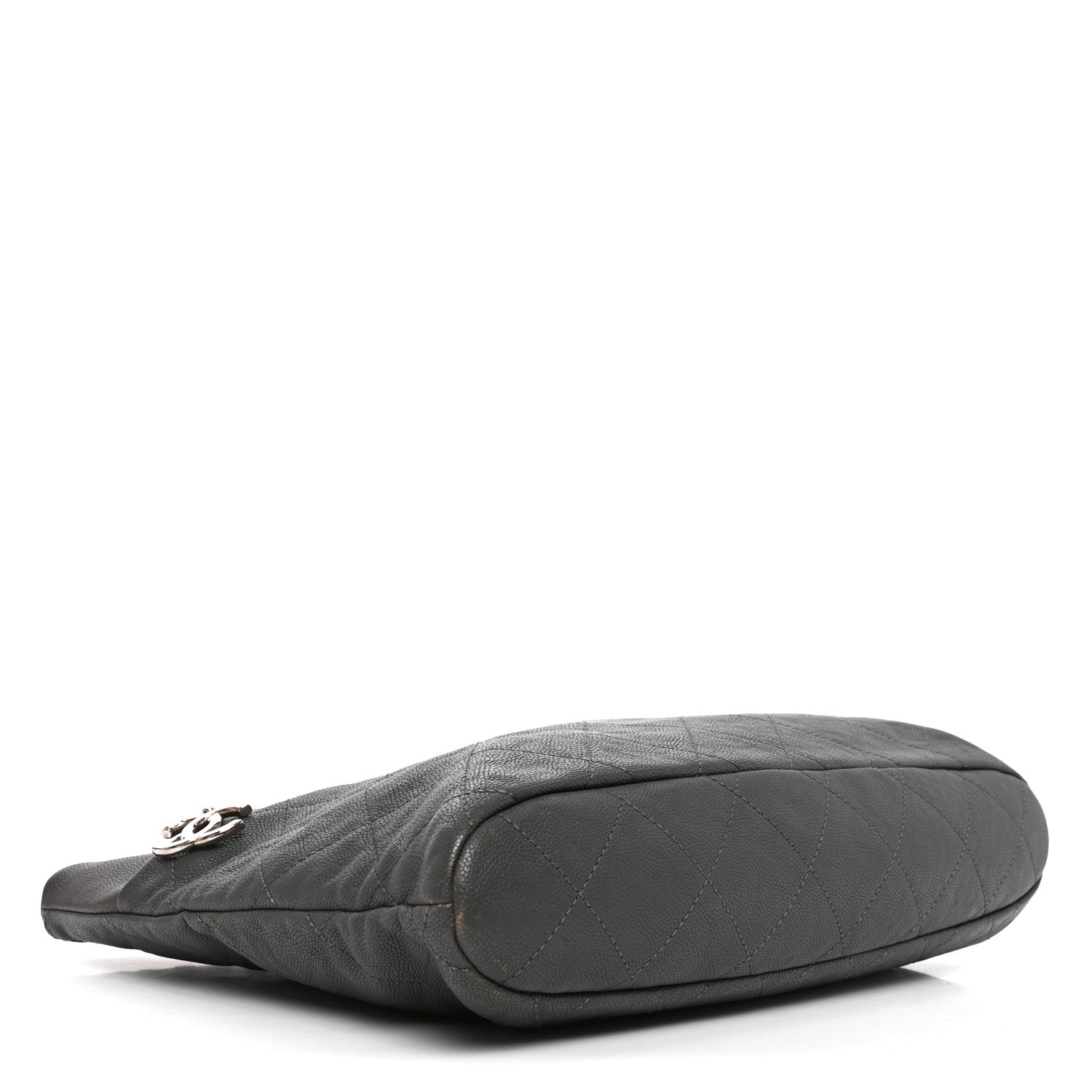 Chanel Caviar Quilted Shopping Tote Grey 4 of 10