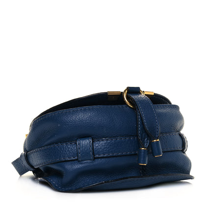 Chloe Calfskin Mini Marcie Round Crossbody Bag Royal Navy 3 of 10