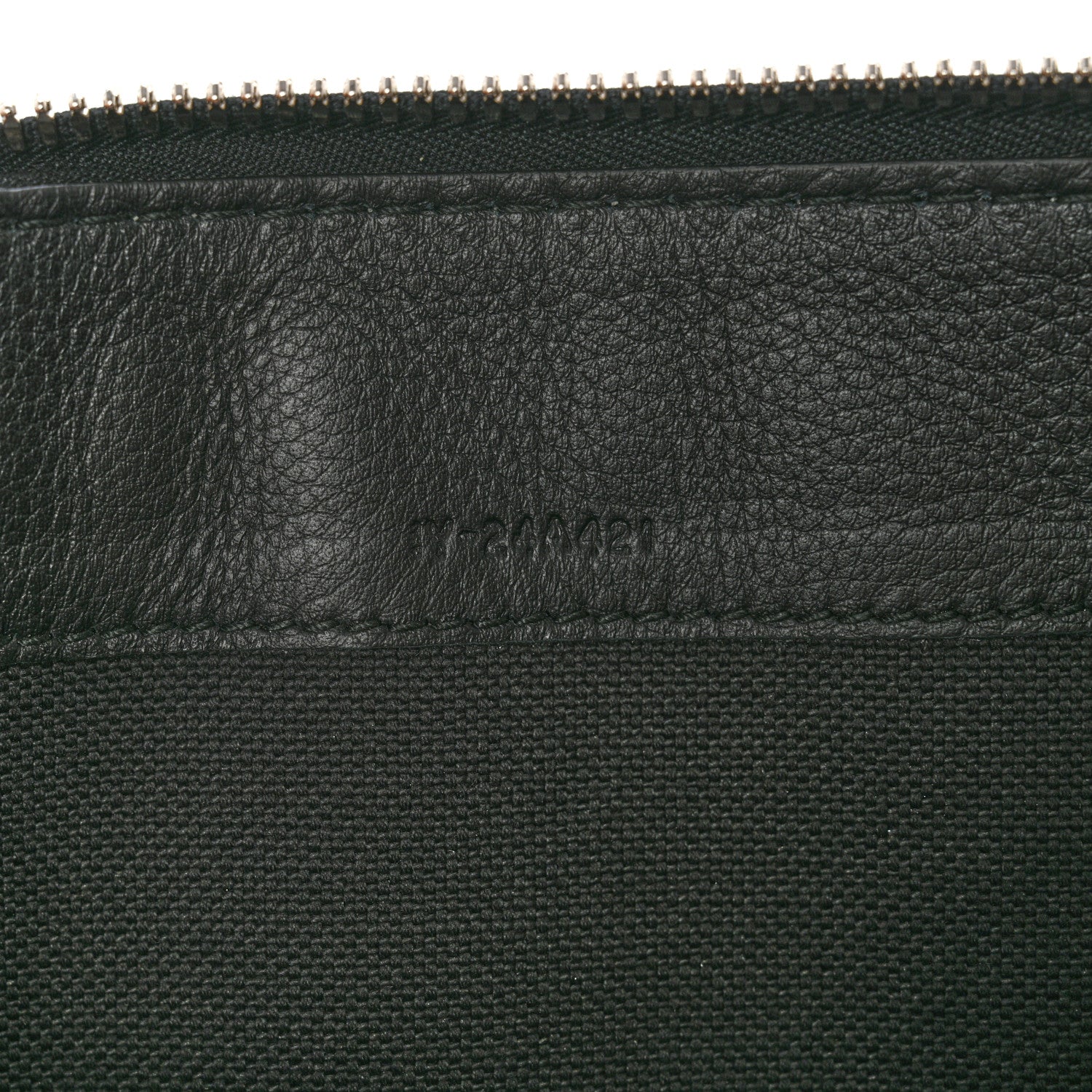 Salvatore Ferragamo Calfskin Gancini Embossed Document Holder Black 7 of 10
