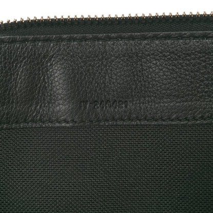 Salvatore Ferragamo Calfskin Gancini Embossed Document Holder Black 7 of 10