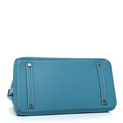 Hermes Togo Birkin 35 Blue Jean 4 of 9
