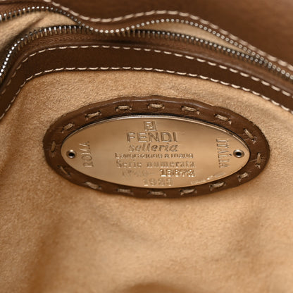 Fendi Calfskin Romano Selleria Mama Baguette Brown 6 of 17