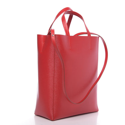 Celine Liege Small Vertical Cabas Pop Red 4 of 10