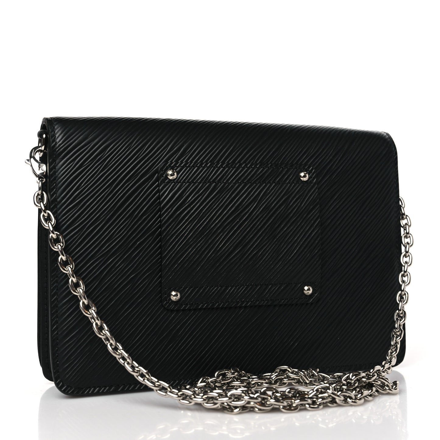 Epi Twist Belt Chain Wallet Black