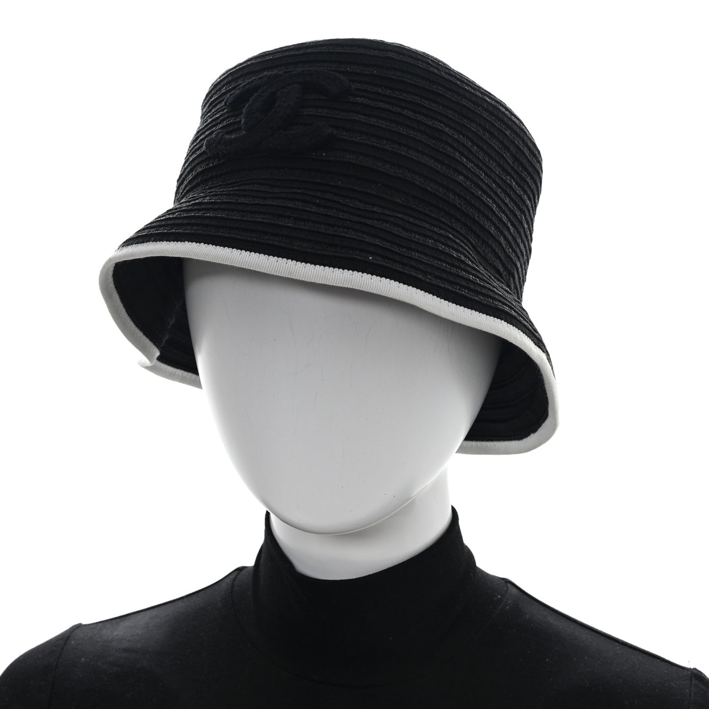 Cotton Viscose CC Bucket Hat M Black