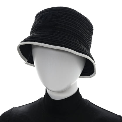Chanel Cotton Viscose CC Bucket Hat M Black 2 of 8