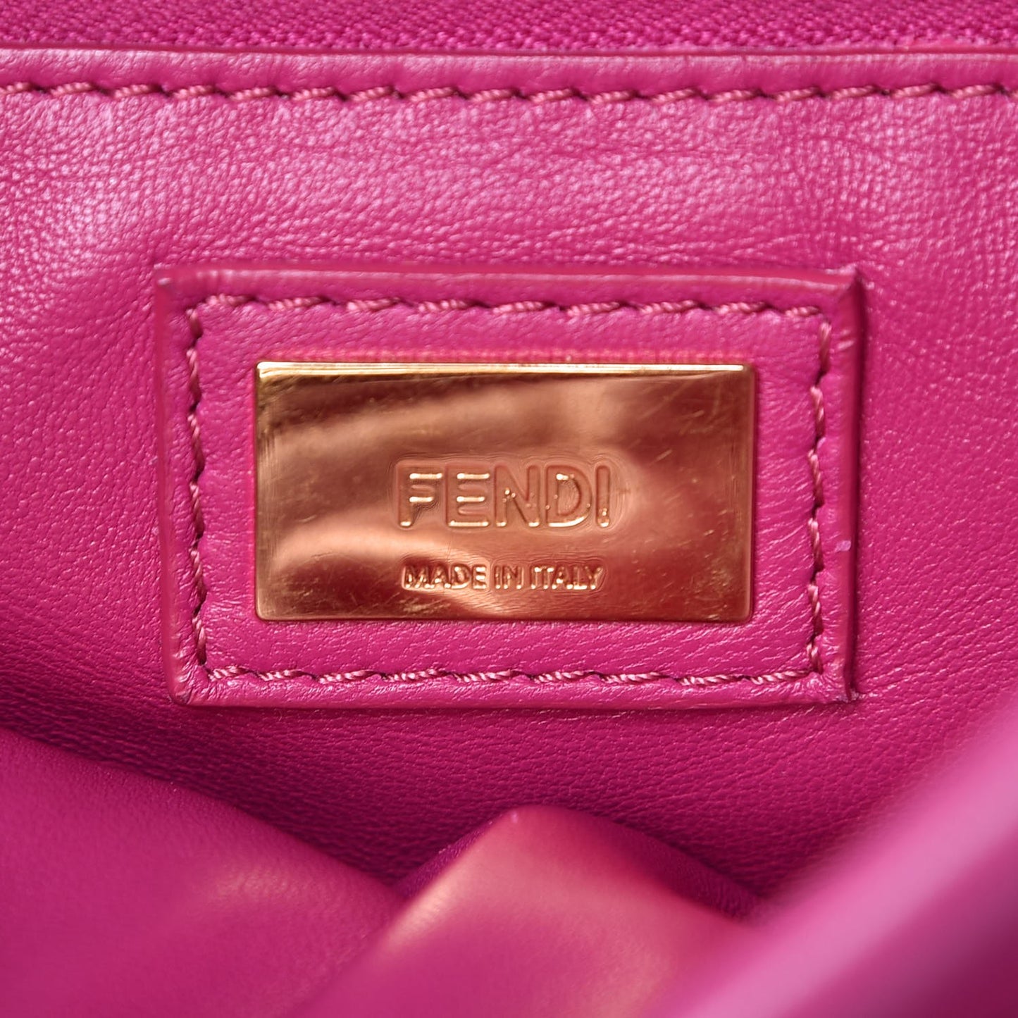 Nappa Mini Peekaboo Iconic Satchel Magenta