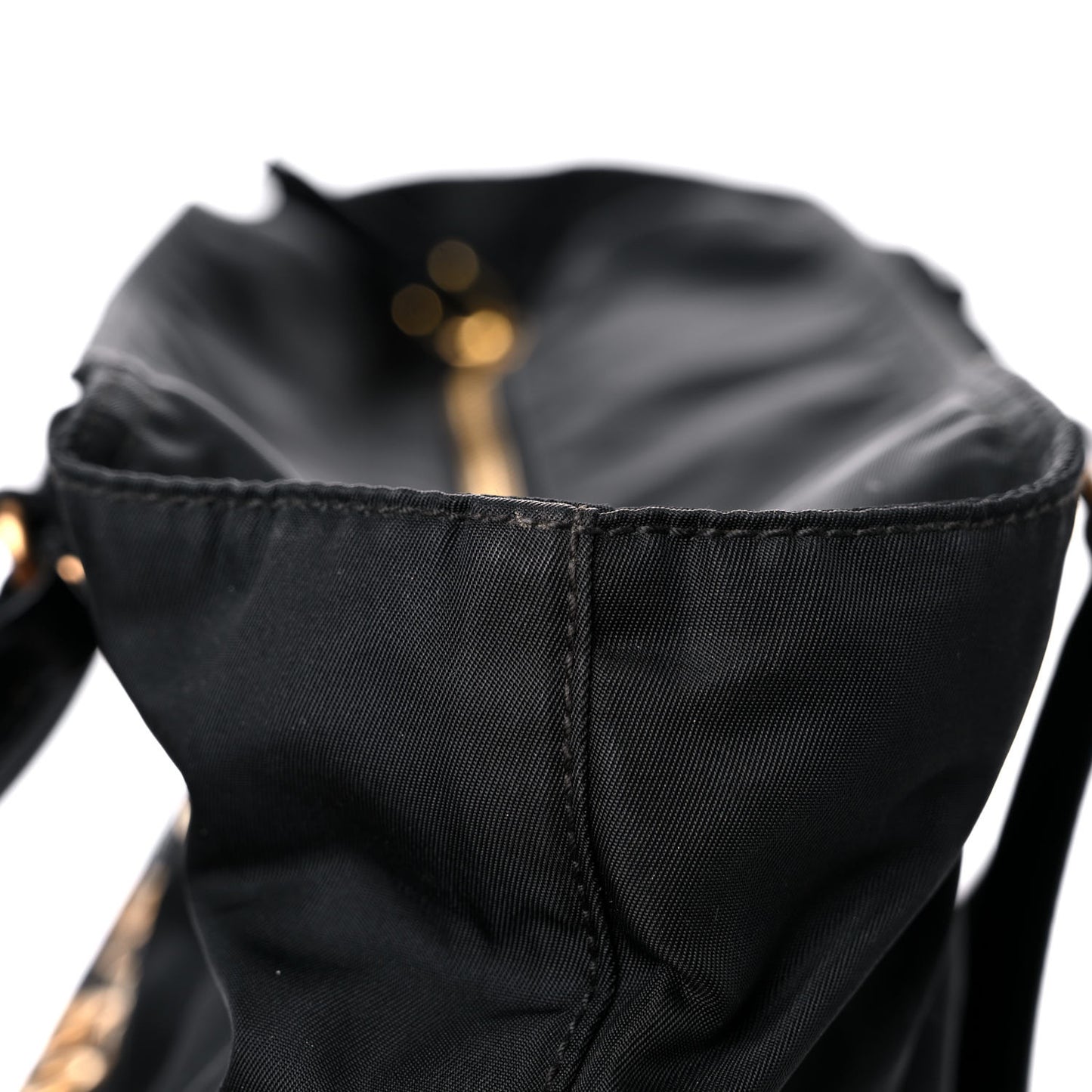 Nylon Vela Grommet Tote Black