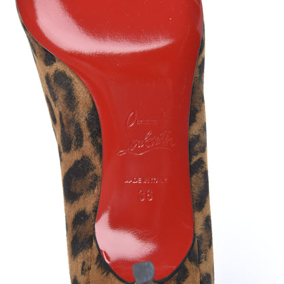 Christian Louboutin Veau Velours Kate 55 Pumps 36 Leopard 7 of 8