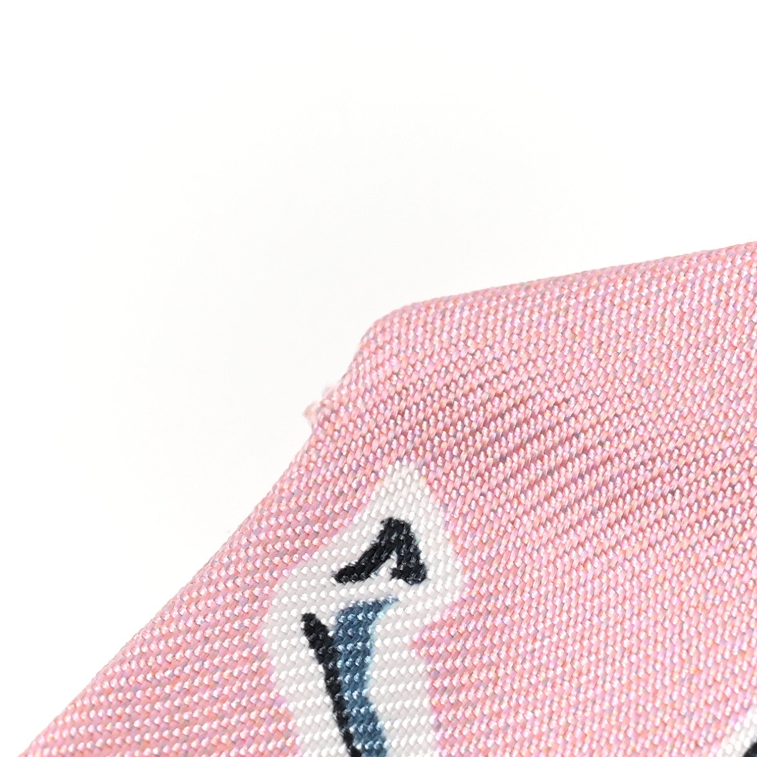 Hermes Silk Chevaux en Liberte Twilly Vieux Rose Bleu 5 of 5