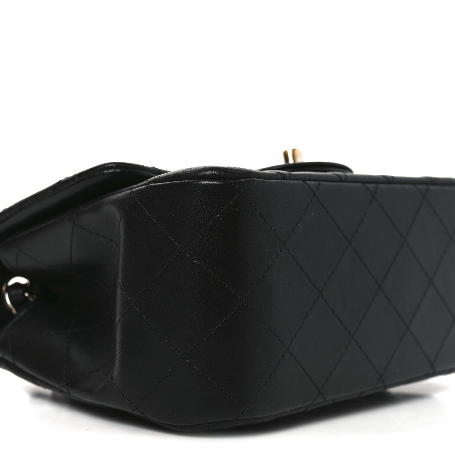 Chanel Lambskin Quilted Mini Square Flap Black 9 of 11