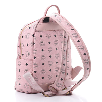 MCM Visetos Small Studded Stark Rabbit Backpack Pink 2 of 10