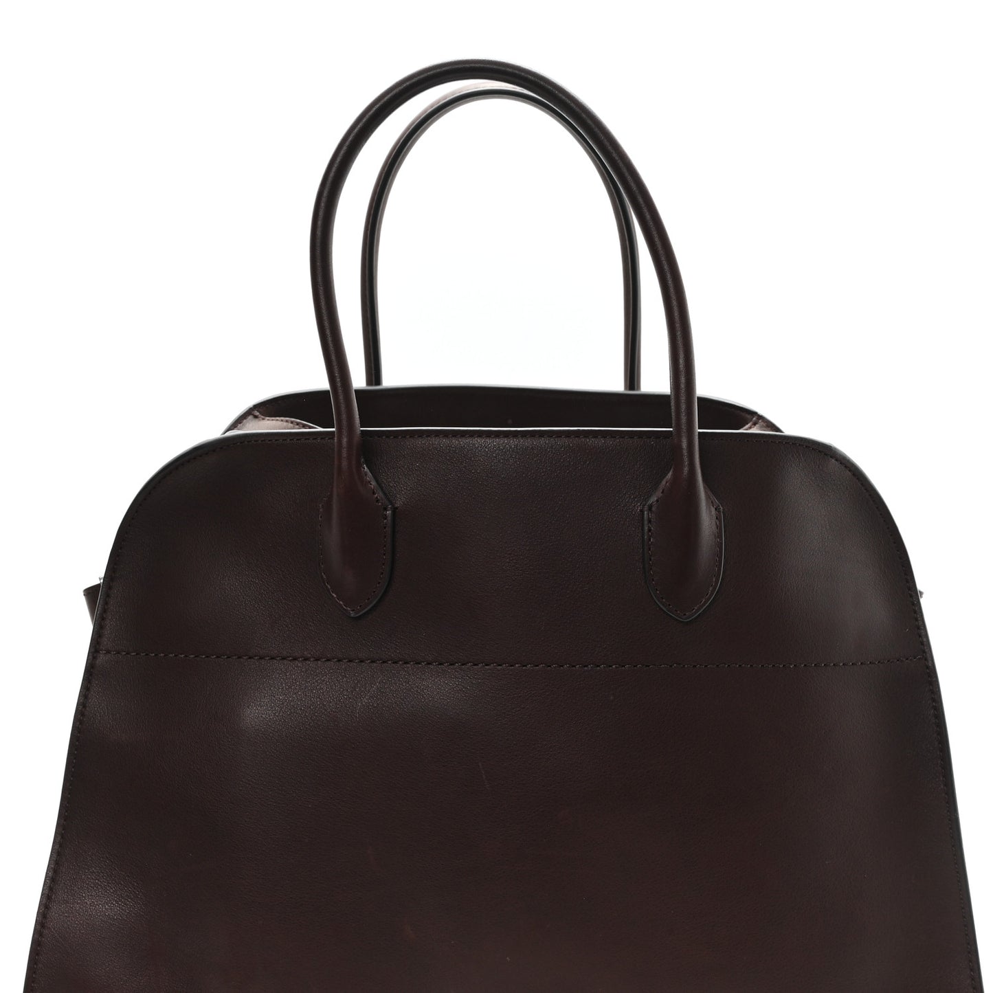 Polished Saddle Calfskin Soft Margaux 15 Chestnut