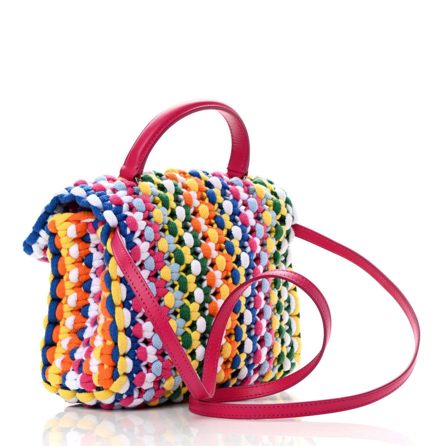 Textile Braided Jitney 2.8 Top Handle Bag Multicolor