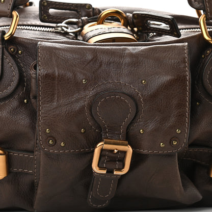 Chloe Calfskin Paddington Front Pocket Tote Chocolate 7 of 10
