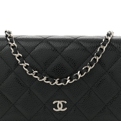 Chanel Caviar Quilted Wallet on Chain WOC Black 8 of 10