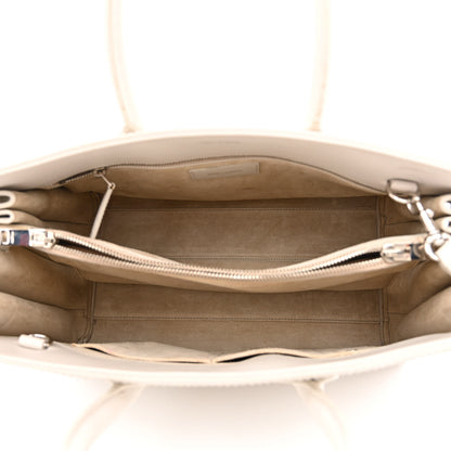 Saint Laurent Calfskin Studded Small Sac De Jour White 5 of 20