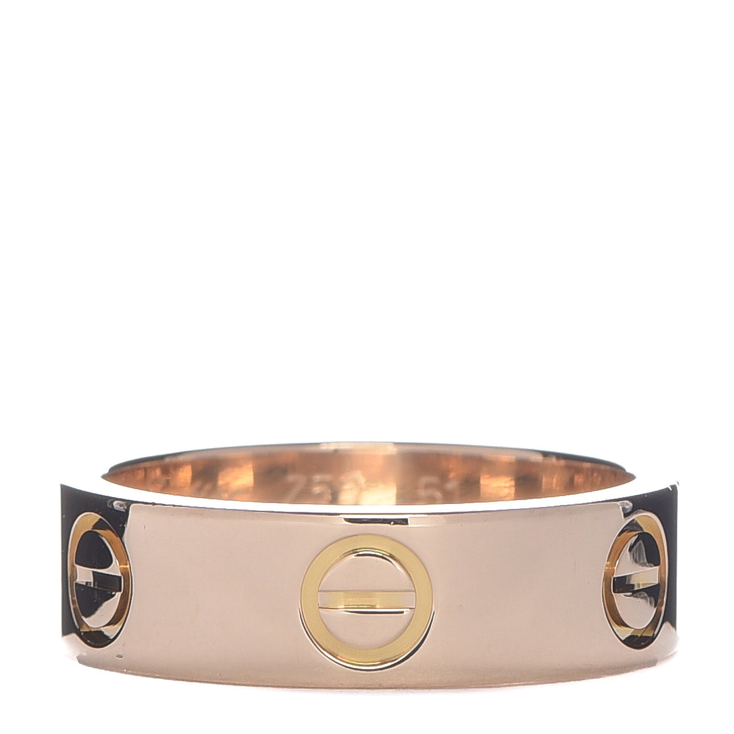 18K Yellow Gold 5.5mm LOVE Ring 51 5.75