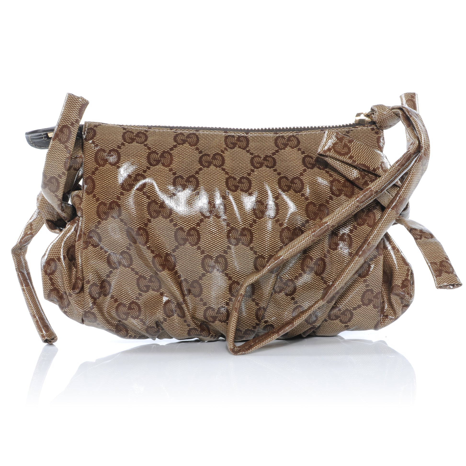Gucci Crystal Monogram Small Hysteria Clutch 3 of 8