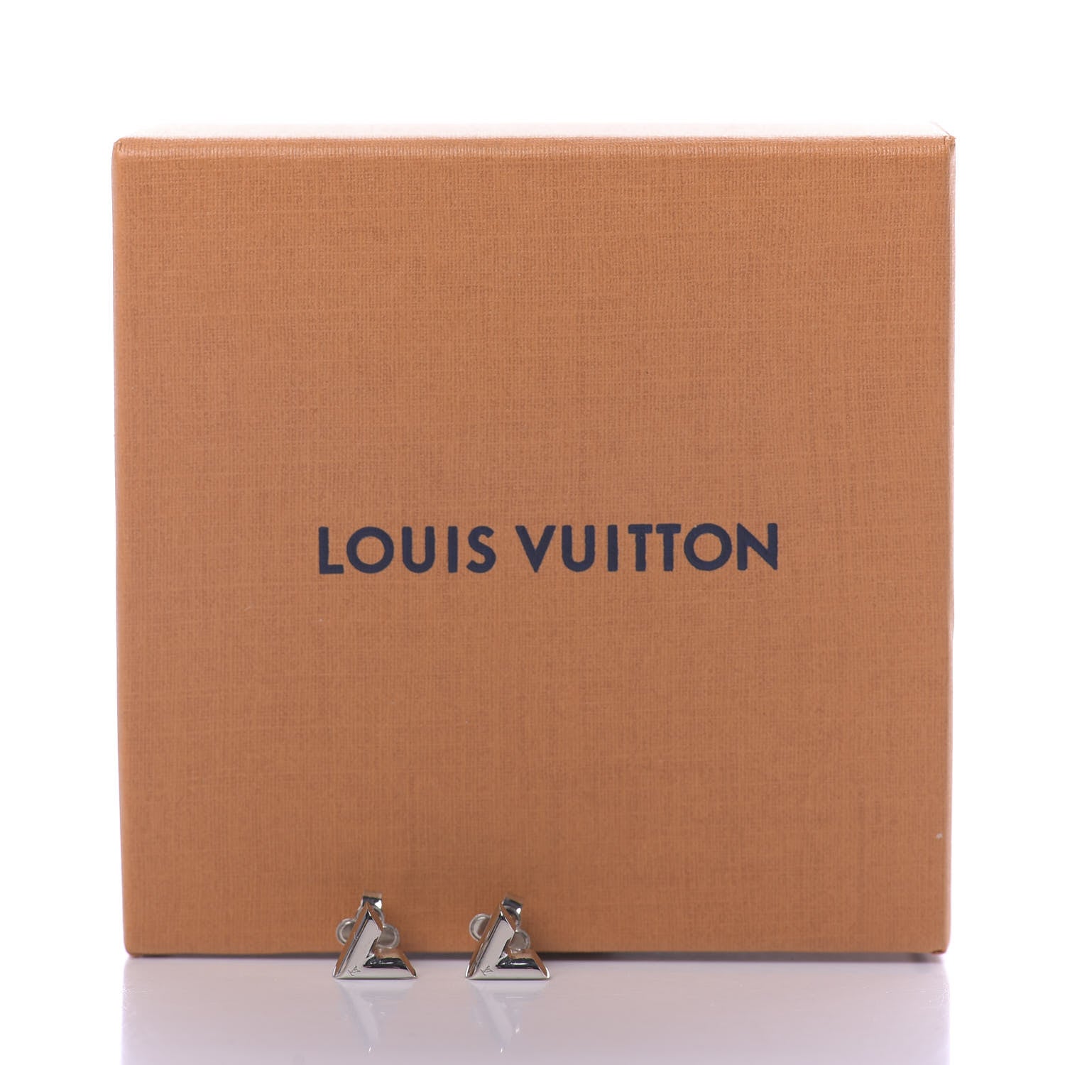 Louis Vuitton Essential V Stud Earrings Silver 5 of 5