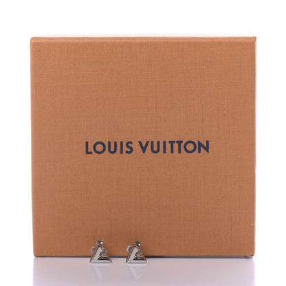 Louis Vuitton Essential V Stud Earrings Silver 5 of 5