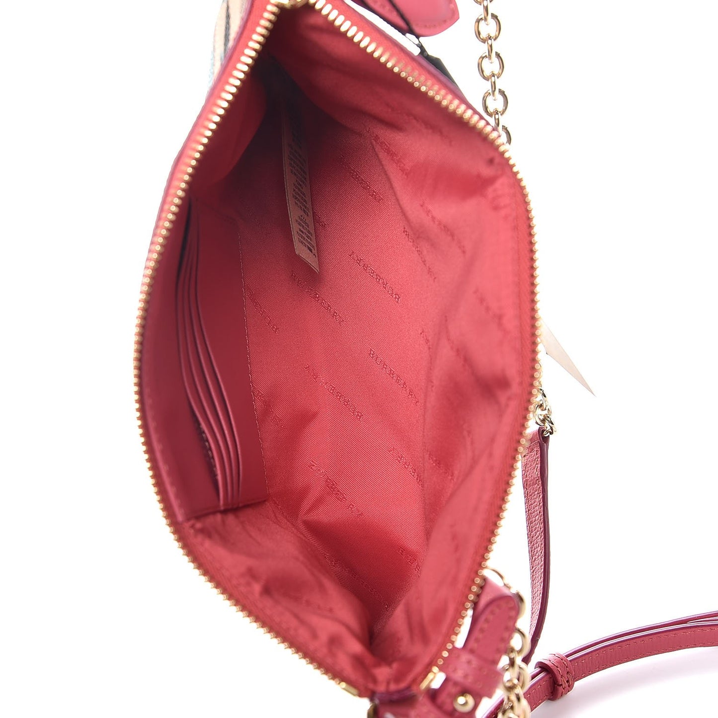 Haymarket Check Floral Print Peyton Wristlet Plum Pink Pewter Blue