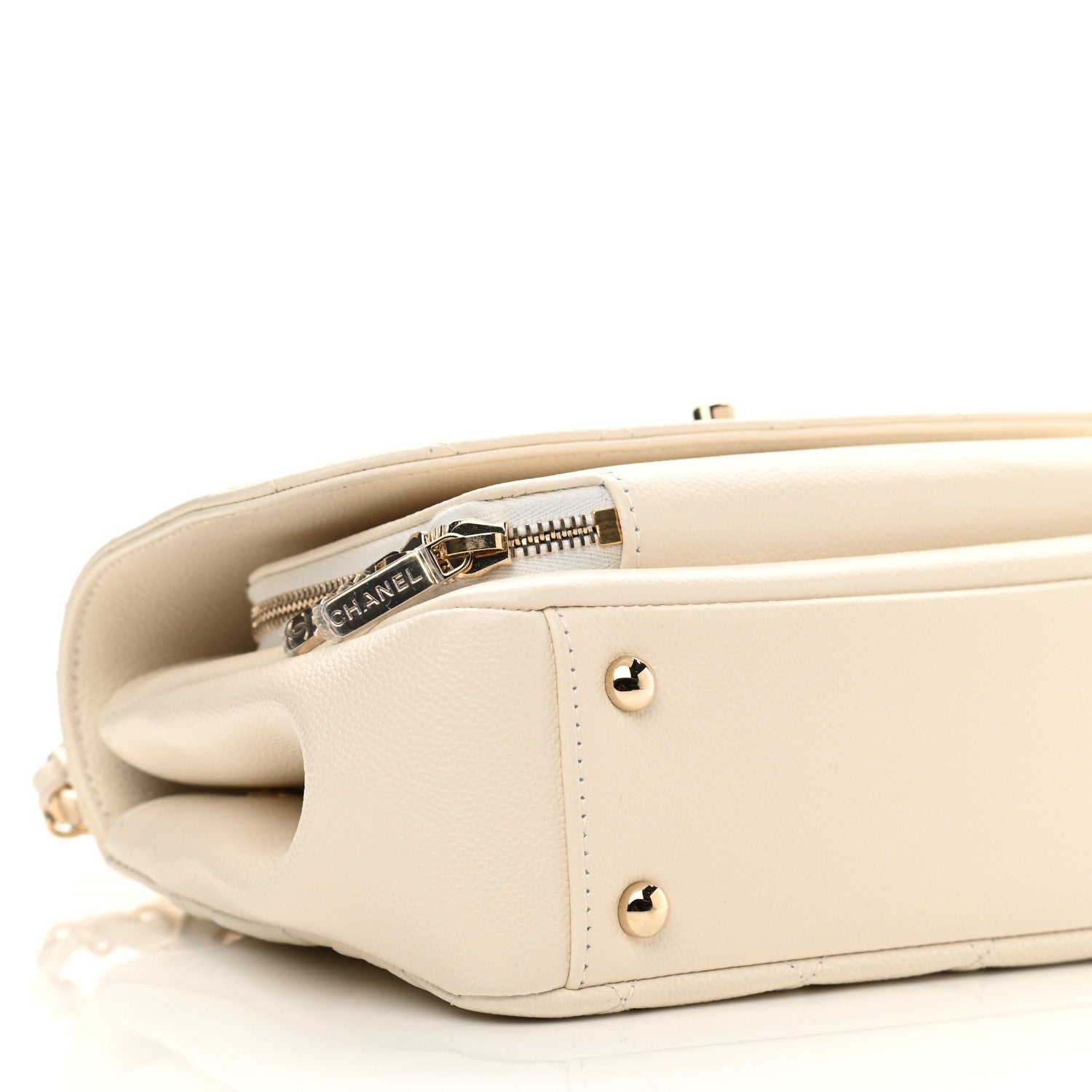 Chanel Caviar Quilted Medium Business Affinity Flap White 9 of 13