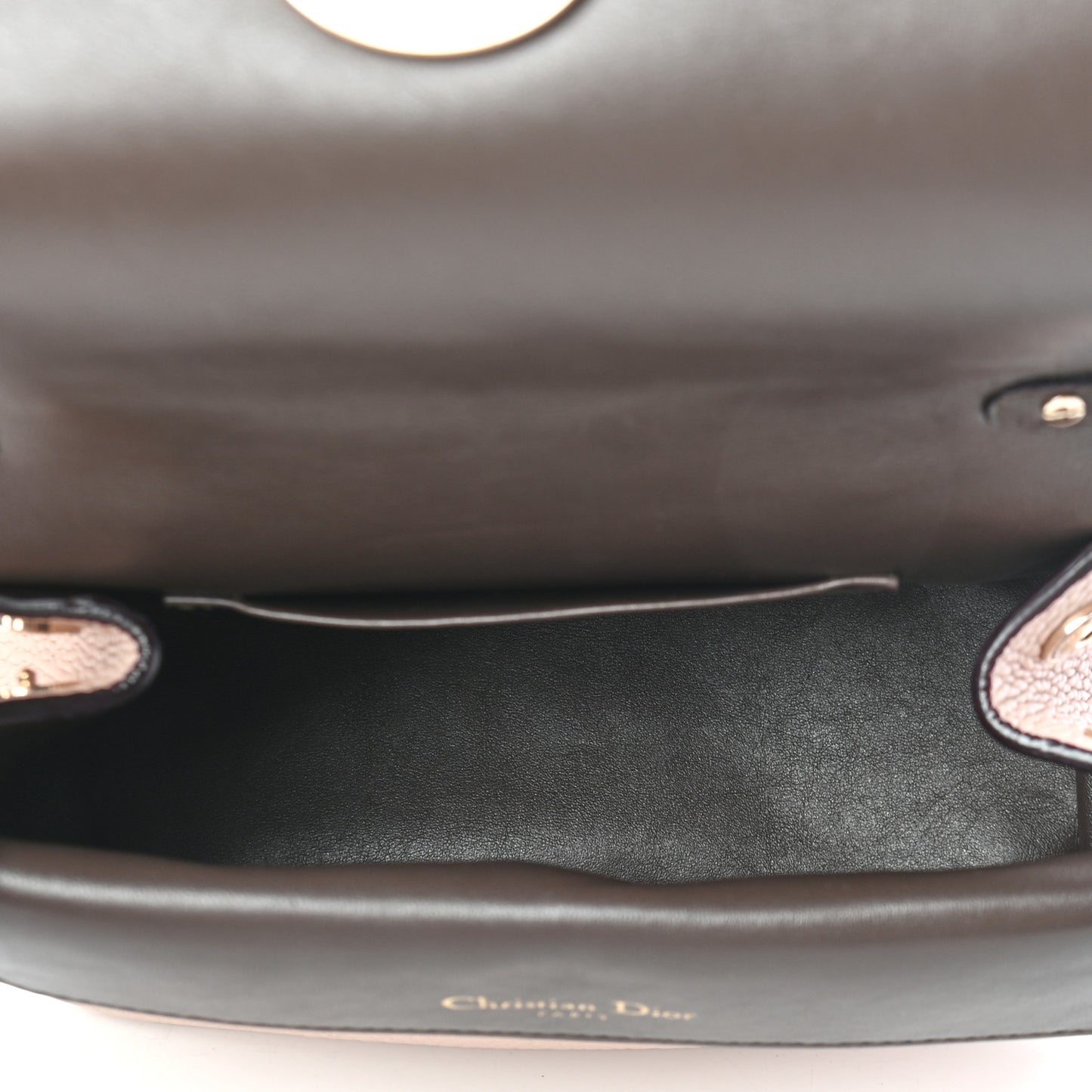 Bullcalf Mini Be Dior Flap Rose Poudre