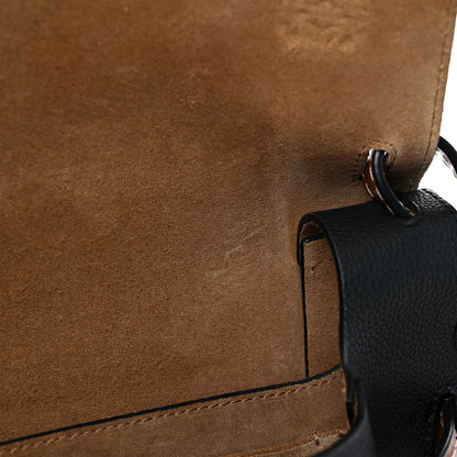 Loewe Grained Calfskin Small Gate Crossbody Bag Pecan Black 9 of 14