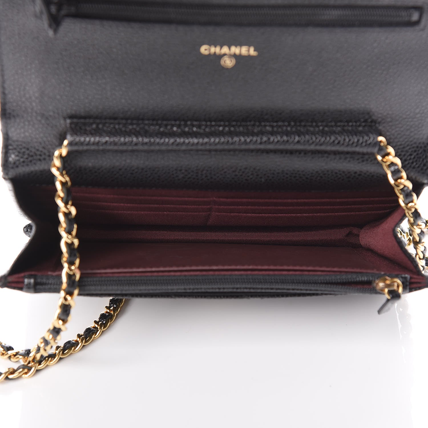 Chanel Caviar Quilted Wallet On Chain WOC Black 5 of 10