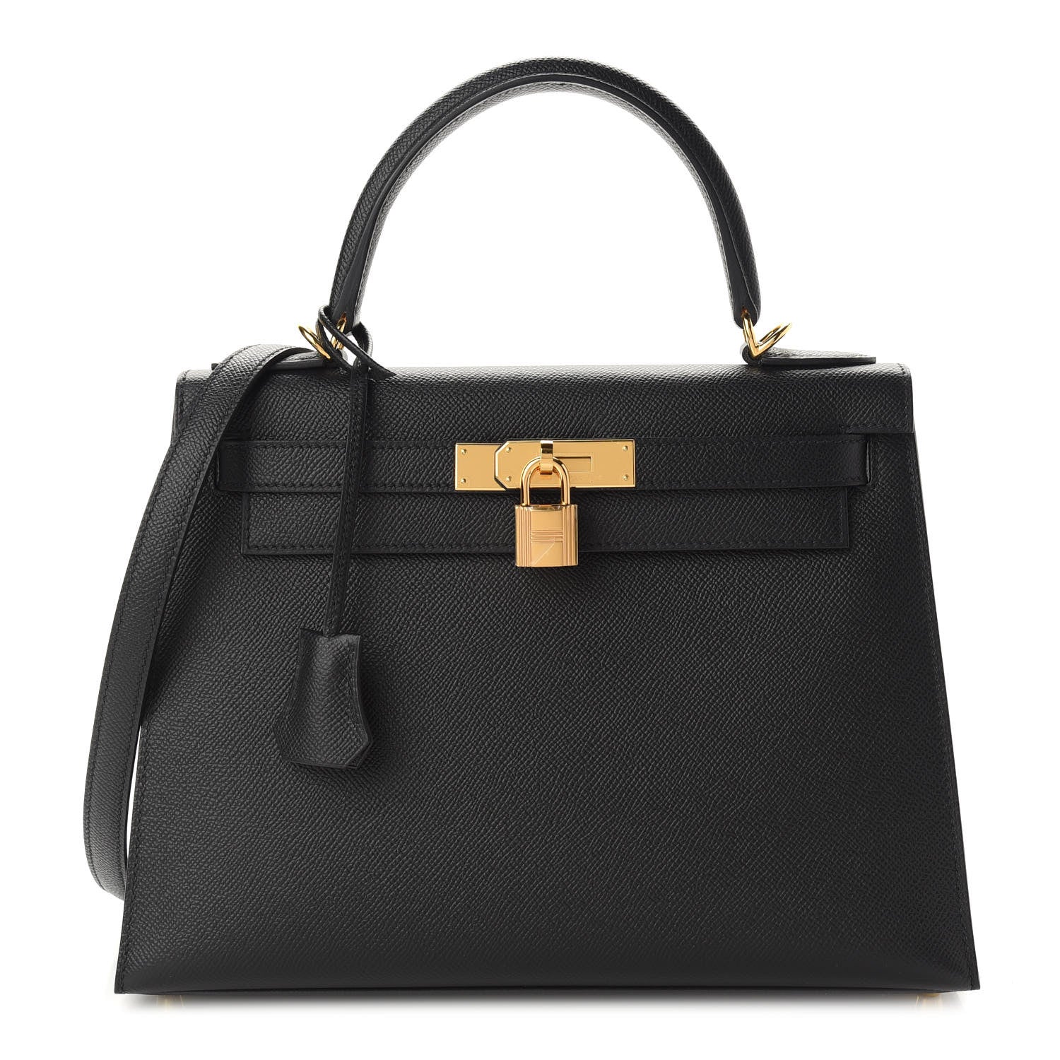 Hermes Epsom Kelly Sellier 28 Black 1 of 12