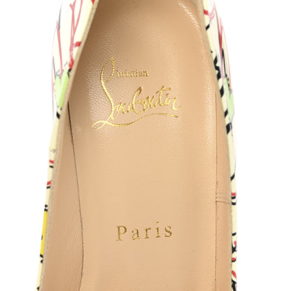 Christian Louboutin Patent Loubitag So Kate 120 Pumps 36.5 White Multi 7 of 8