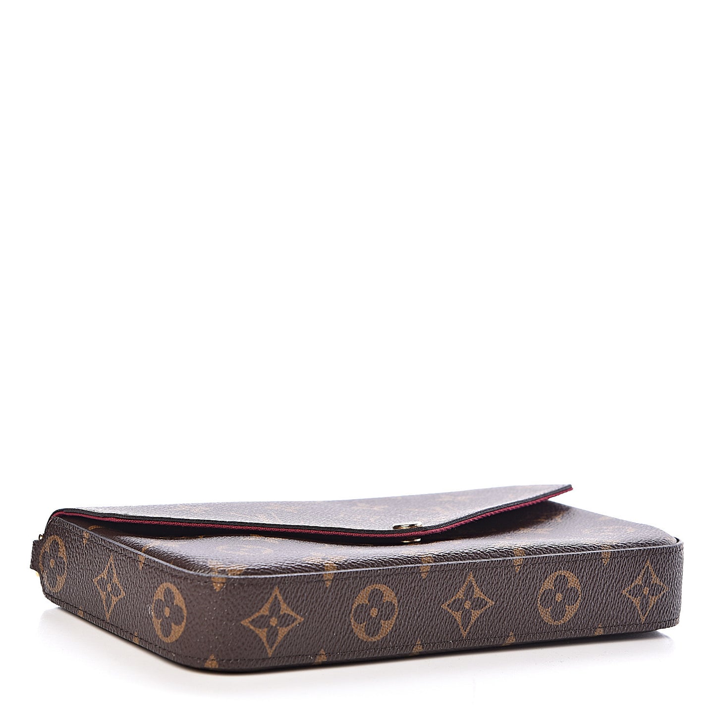 Monogram Pochette Felicie Chain Wallet Fuchsia