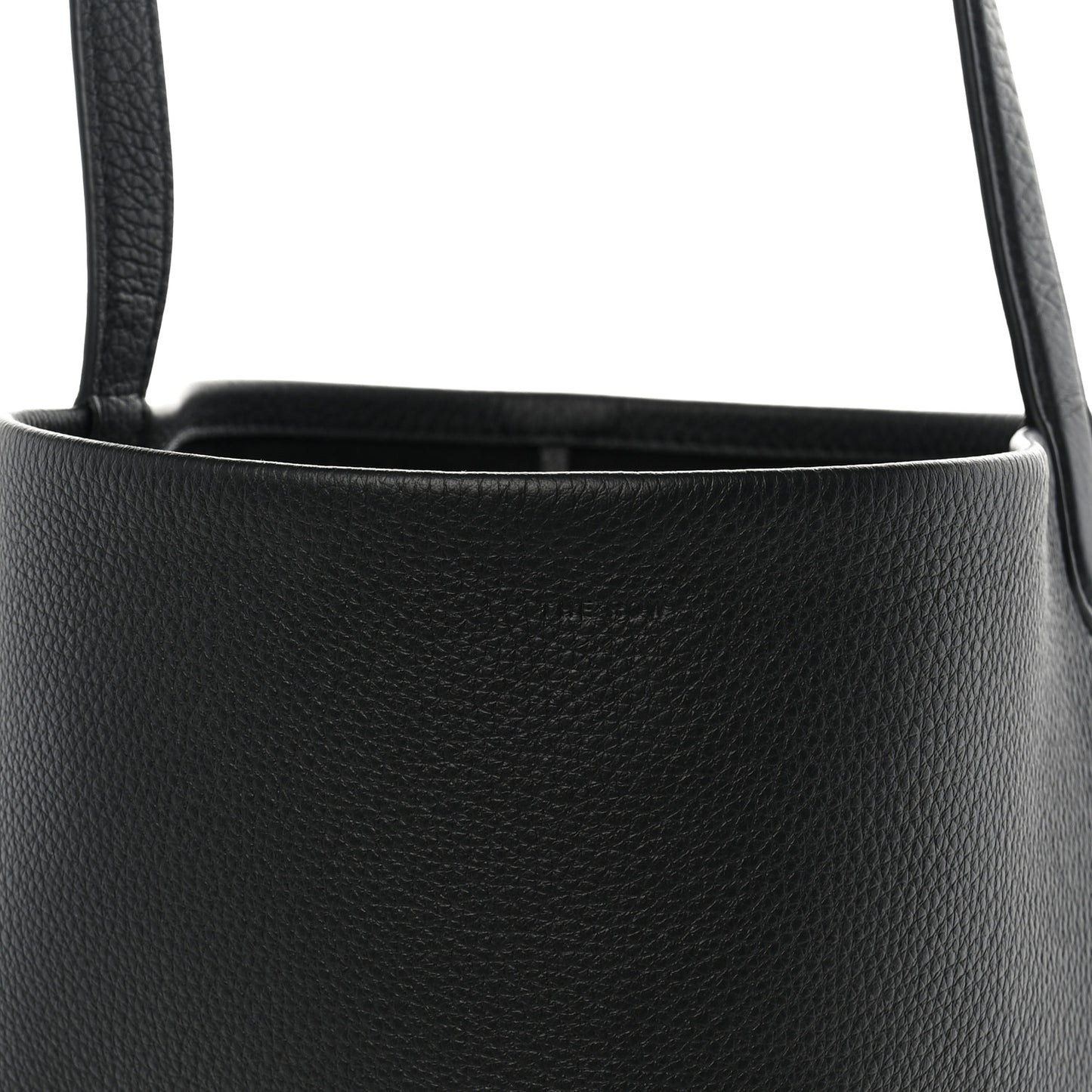 Grained Calfskin Medium N/S Park Tote Black