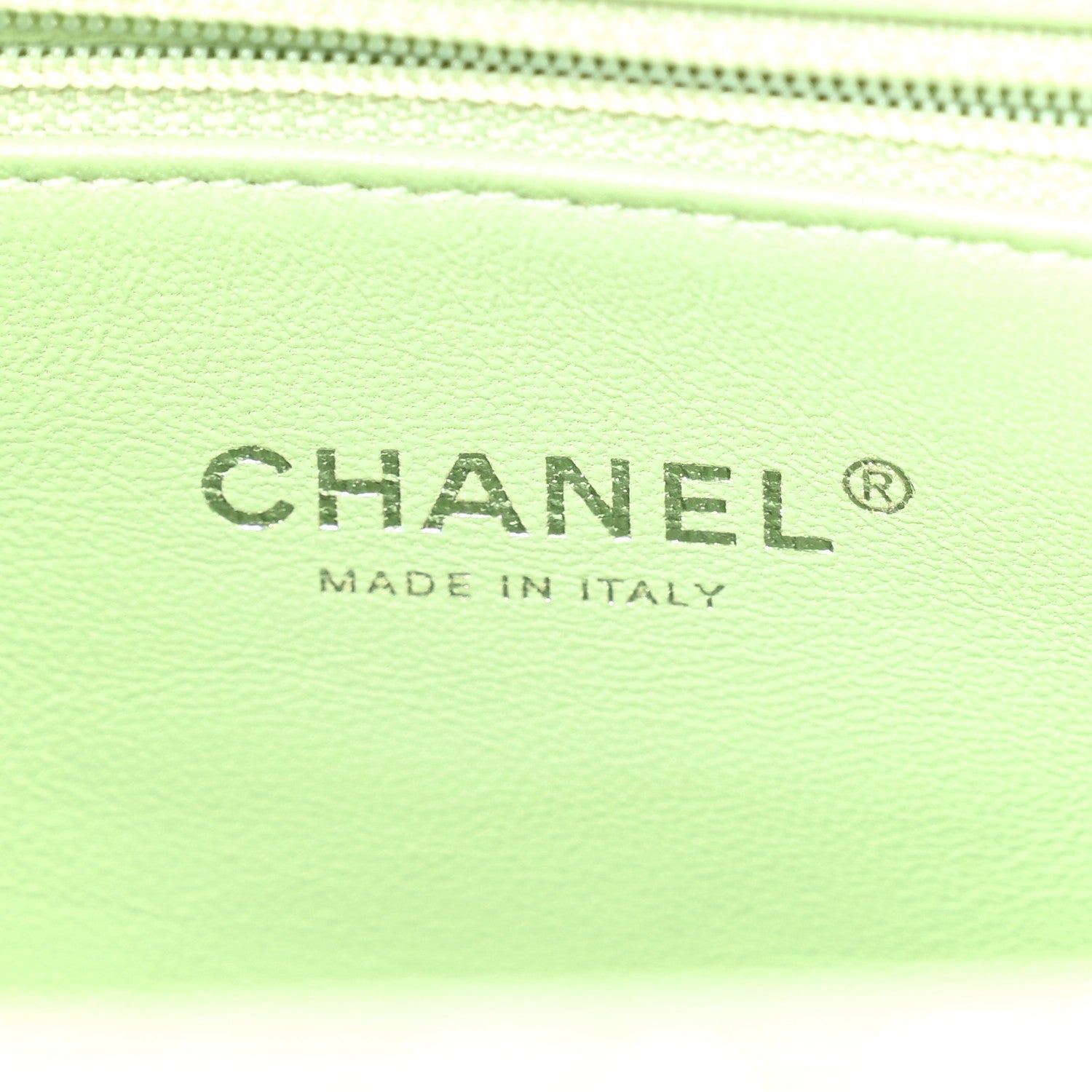 Chanel Sequin Large Waterfall Flap Green Light Green Yellow 6 of 10