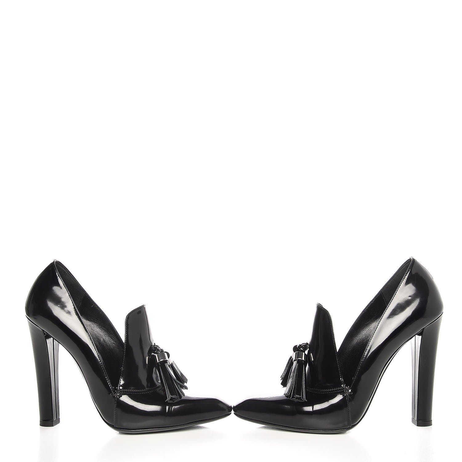 Alexander Wang Patent Anais Tassel Loafer Pump 40 Black 9 of 11