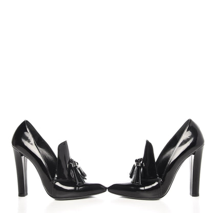 Alexander Wang Patent Anais Tassel Loafer Pump 40 Black 9 of 11