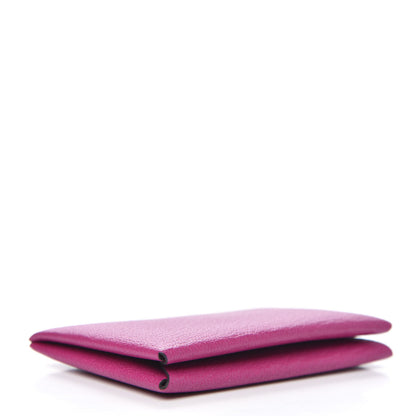 Hermes Chevre Mysore Calvi Card Case Rose Pourpre 4 of 8