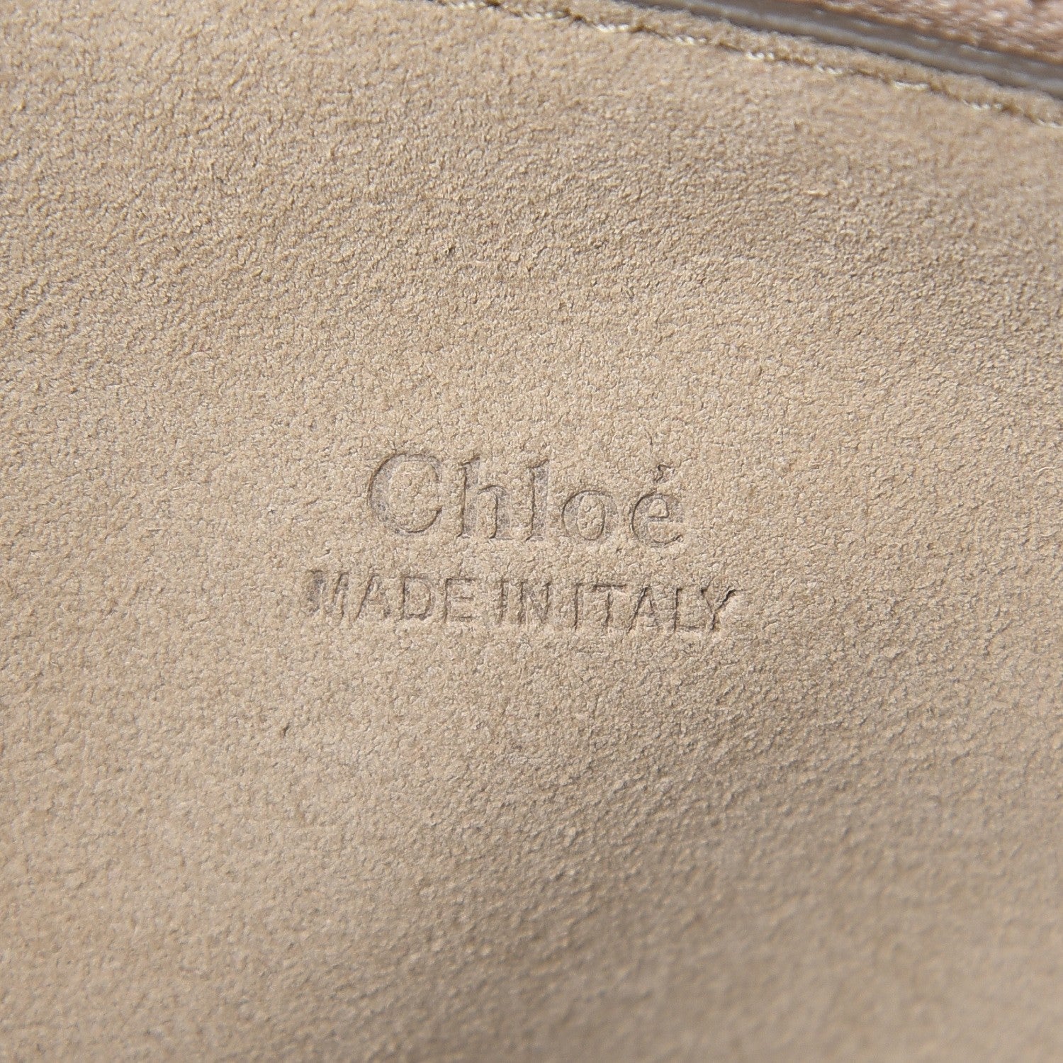 Chloe Calfskin Suede Medium Faye Shoulder Bag Motty Grey 7 of 7