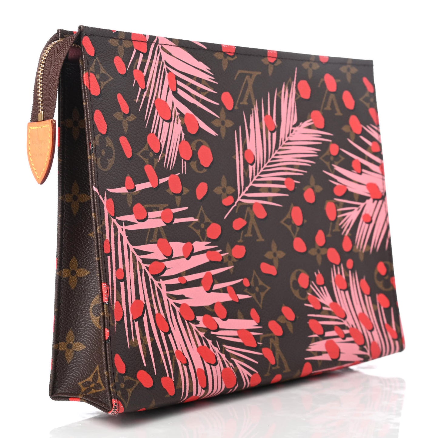 Monogram Jungle Dots Toiletry Pouch 26 Sugar Pink Poppy